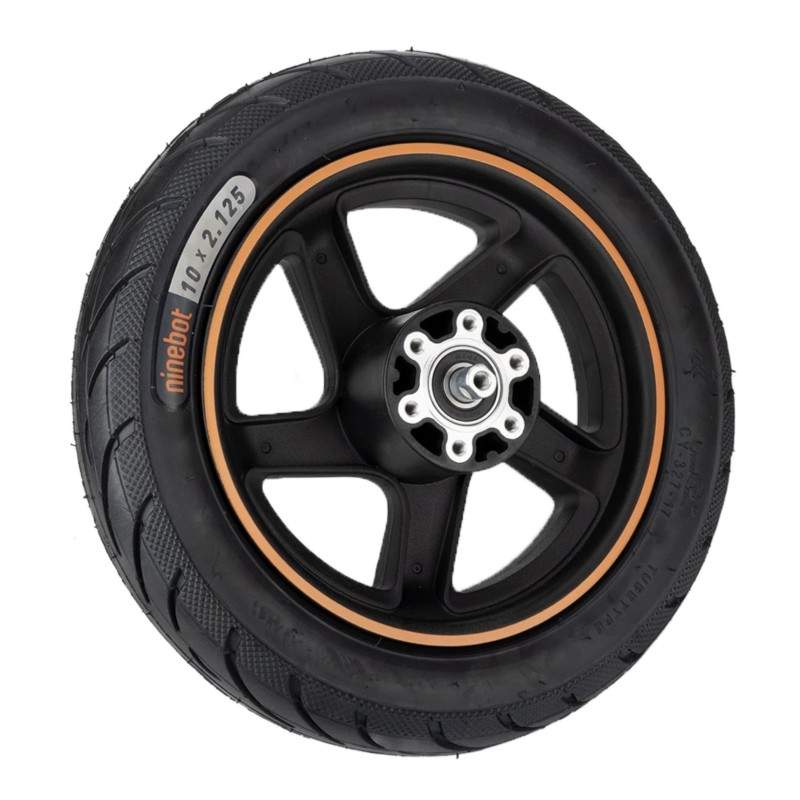Hjul med dekk for Segway Ninebot sparkesykkel F20, F25, F25i, F30, F40, F40i eller lignende - 10x2.125 tommer Segway - Ninebot -
