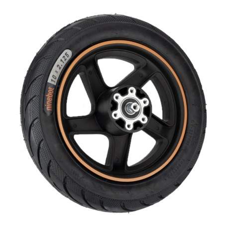 Hjul med dæk til Segway Ninebot kickscooter F20, F25, F25i, F30, F40, F40i eller lignende - 10x2.125 tommer Segway - Ninebot - 1