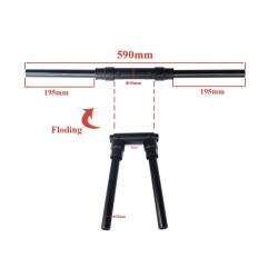 Guiador de alumínio dobrável de 90 graus  - 14 Guiador de alumínio dobrável de 90 graus
Guiador dobrável fácil em um ângulo de 9