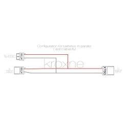 Kabel za paralelna vrŭzka za vŭnshna bateriya, sŭvmestim sŭs skuter, elektricheski velosiped ili podobni  - 2 Kabel za paralelna