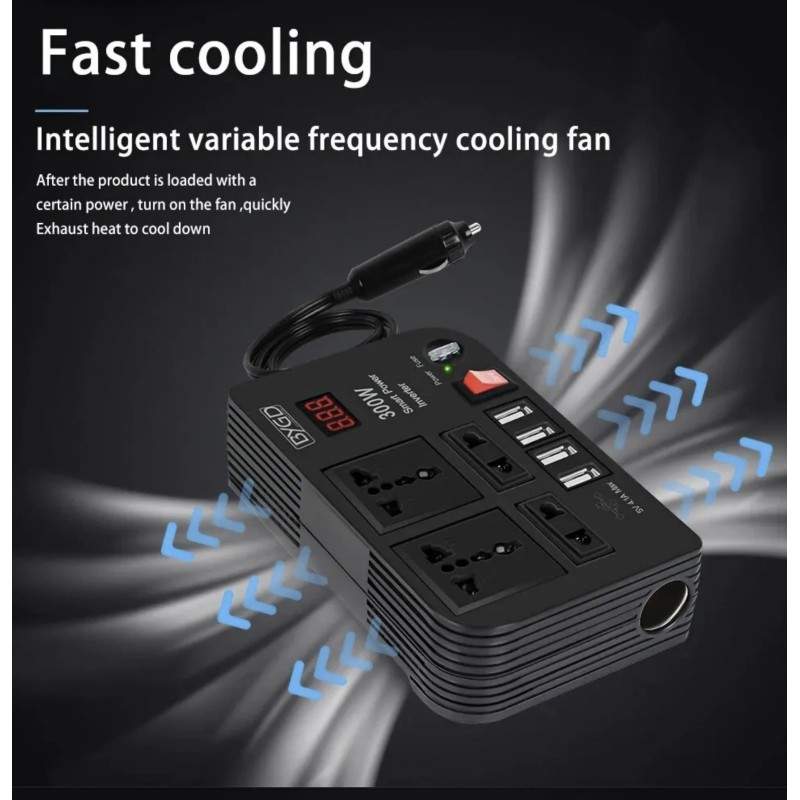 Onduleur de 12v à 220v pour recharger scooter ou vélo électrique en camping-car/camping-car  - 1 Onduleur de 12v à 220v pour rec