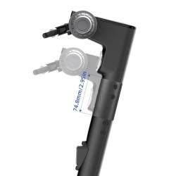 Extensor para aumentar a altura do guiador no Ninebot Max G30, G2, G65 ou similar. Segway - Ninebot - 1 Extensor para aumentar a