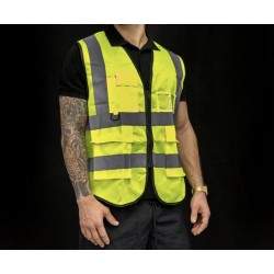 Reflective safety vest for riding electric scooters and other similar vehicles. Wan - 3 Reflective safety vest for riding electr