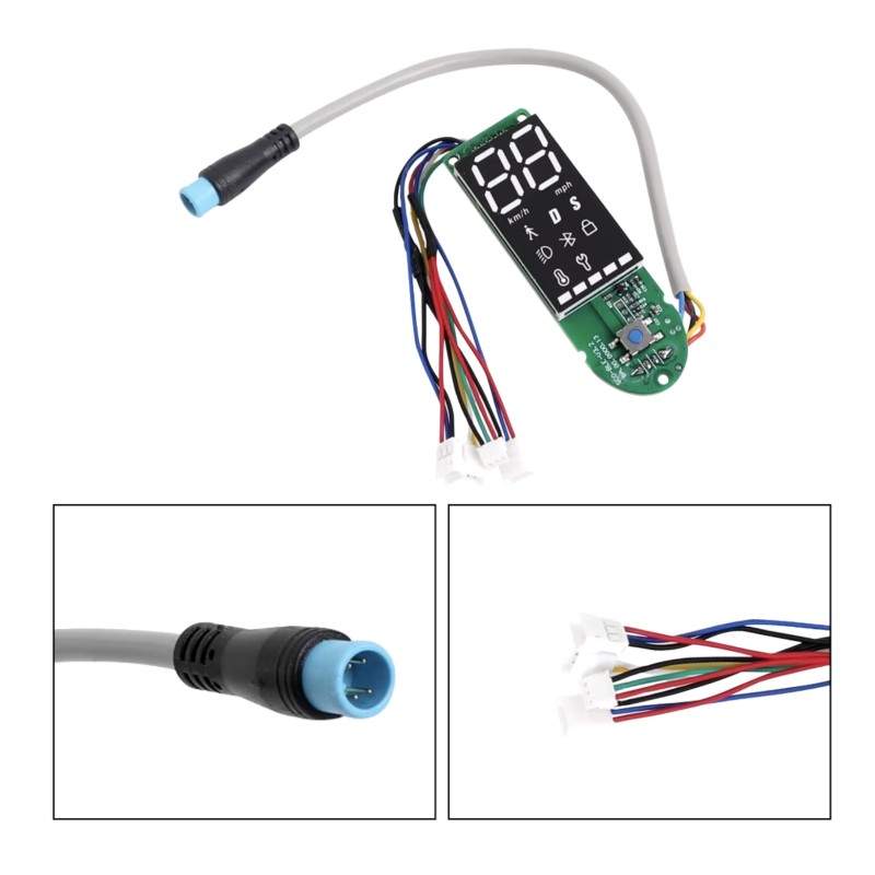 Panel de control - pantalla para Xiaomi Pro, Pro2, Essential con dos cables independientes para maneta de freno  - 3 Panel de co