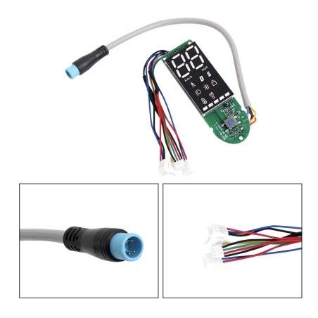 Panou de control - ecran pentru Xiaomi Pro, Pro2, Essential cu două cabluri independente pentru maneta de frână  - 3 Panou de co