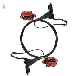 Kompletter Monorim EB01 4-Kolben-Hydraulikbremssatz – Hebel, Bremssättel, Kabel und Bremsscheibe Monorim - 2 Kompletter Monorim 