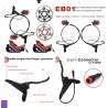 Kit complet de frein hydraulique Monorim EB01 4 pistons - leviers, étriers, câble et disque de frein Monorim - 3 Kit complet de 