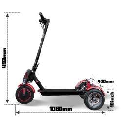 Monorim T0S Ultra x3Hjulmotor 350w batteri 7800mah hastighed 30km/s Monorim - 3 Monorim T0S Ultra x3Hjulmotor 350w batteri 7800m