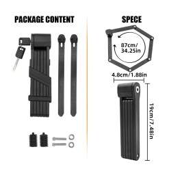 Cadeado com mecanismo de dobragem anti-roubo fabricado em material de alta qualidade KROXNE - 2  