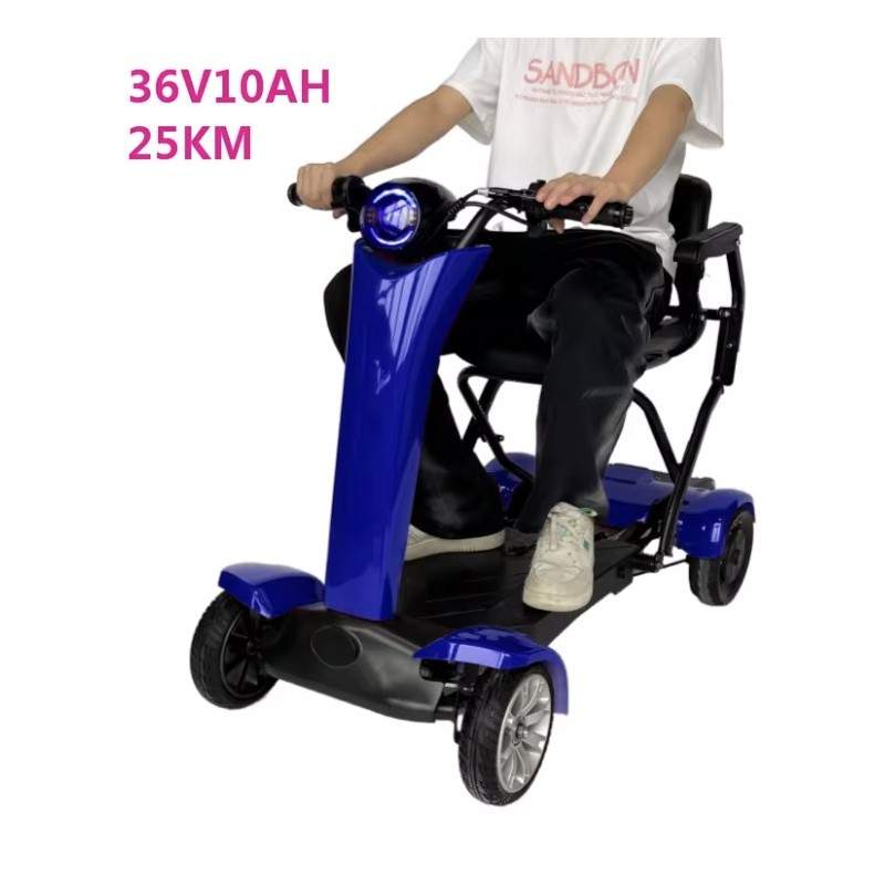 Fyrhjulig hopfällbar elskoter med stol för äldre Segway - Ninebot - 4  