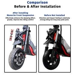 Suspensión delantera Monorim-ZT3 para patinete eléctrico Segway ZT3 Pro - kit mejora Monorim - 7 
Compatibilidad: suspensión del