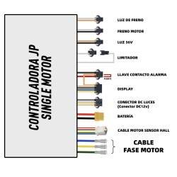 Controladora para patinete eléctrico un solo motor de 48v / 52v 35a JP KROXNE - 2  