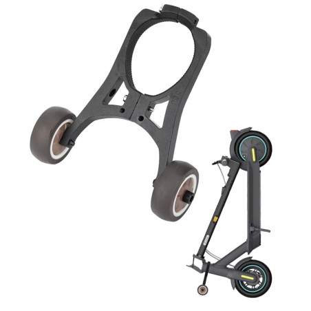 Metalowy wspornik z przesuwanymi kółkami do hulajnogi elektrycznej Xiaomi, serii Segway F/D, serii Ninebot Max lub podobnych  - 