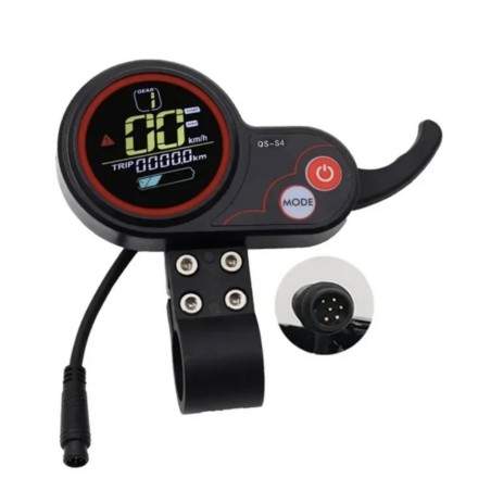 QS-S4 6-nastainen näyttö (36V-60V) Kaboolle, Zero 9:lle, Zero 8X:lle, Zero10:lle, Zero10X:lle ja vastaaville  - 3 QS-S4 6-nastai