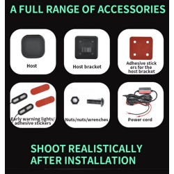 Adiávrocho sýstima aníchnefsis tyfloú simeíou (gonía 130º) gia skoúter, podílato í motosykléta KROXNE - 7  