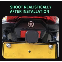 Waterdicht dodehoekdetectiesysteem (130º hoek) voor scooter, fiets of motorfiets KROXNE - 9  