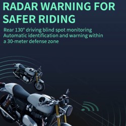 Sistema de detección de punto ciego (angulo de 130º) impermeable para patinete, bicicleta o motocicleta KROXNE - 13  