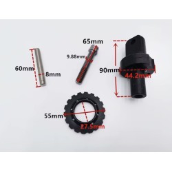 Kit de réparation de charnière d'assemblage de support pliable pour système de pliage Kugoo G1 Zero 10x Zero - 3  