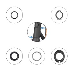 Kit sterzo e cuscinetti per Segway Ninebot KickScooter F20 F25 F30 F40 D18 D28 D38 o simili Segway - Ninebot - 2 Compatibilita: 