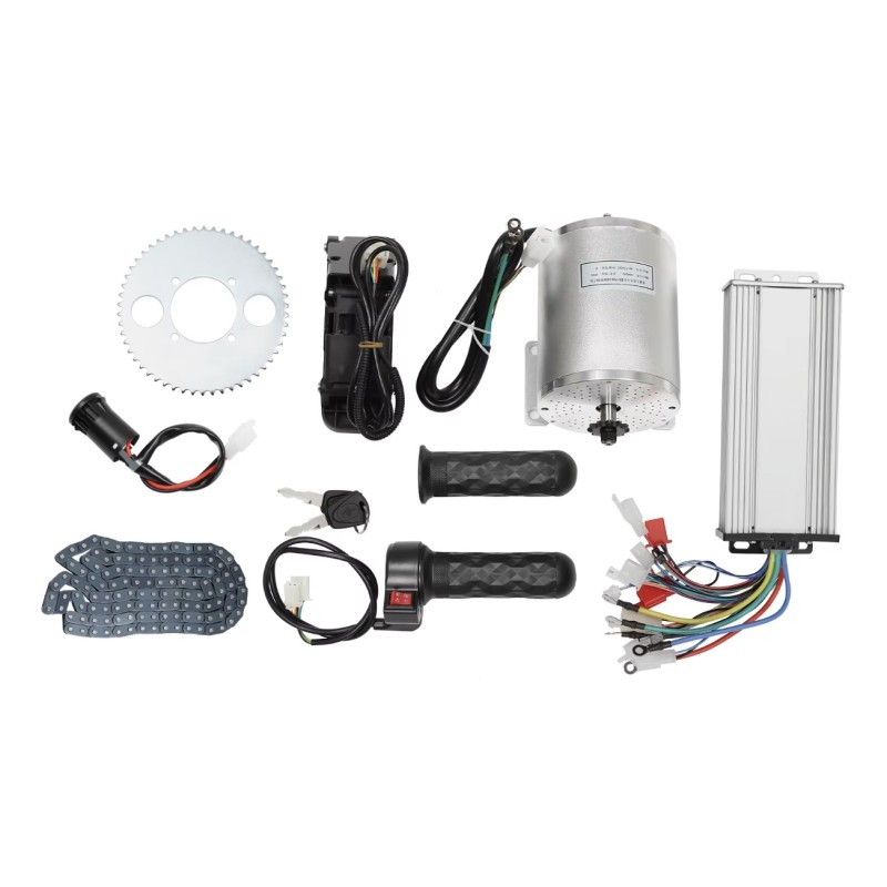 Borstelloze motorkit (controller, motor, gashendel) voor quad, scooter, fiets of motorfiets DIY 48-72v 3000w KROXNE - 1  
