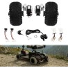 Zestaw do samodzielnej konwersji (2 silniki, kontroler i przepustnica) - Opony pneumatyczne - Gokart, Wózek inwalidzki KROXNE - 