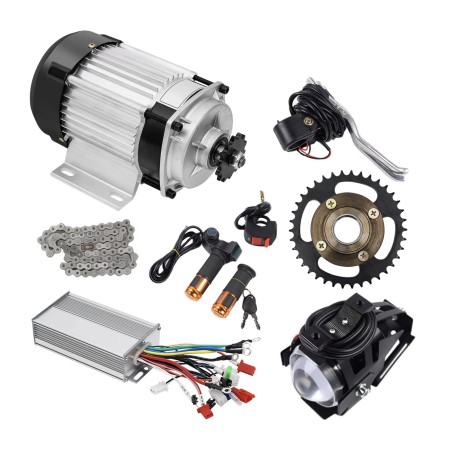 Elektromos tricikli készlet (kefe nélküli villanymotor, vezérlő, fojtószelep) 48v 500w 750w KROXNE - 1  