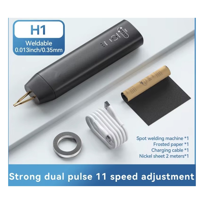 Handheld puntlasapparaat H1 met 11 en H2 met 90 instelbare standen voor lithium-batterijen KROXNE - 1  