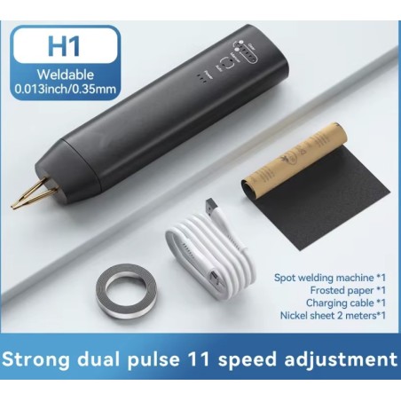 Ručná bodová zváračka H1 s 11 a H2 s 90 nastaviteľnými režimami pre lítiové batérie KROXNE - 1  