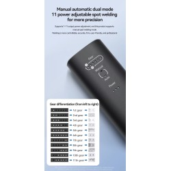 Rŭchen aparat za tochkovo zavaryavane H1 s 11 i H2 s 90 reguliruemi rezhima za litievi baterii KROXNE - 7  